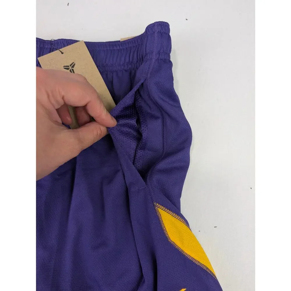 Nike Boys X-Large Kobe Athletic Shorts - Purple & Yellow